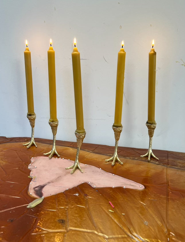 Brass Candle Feet